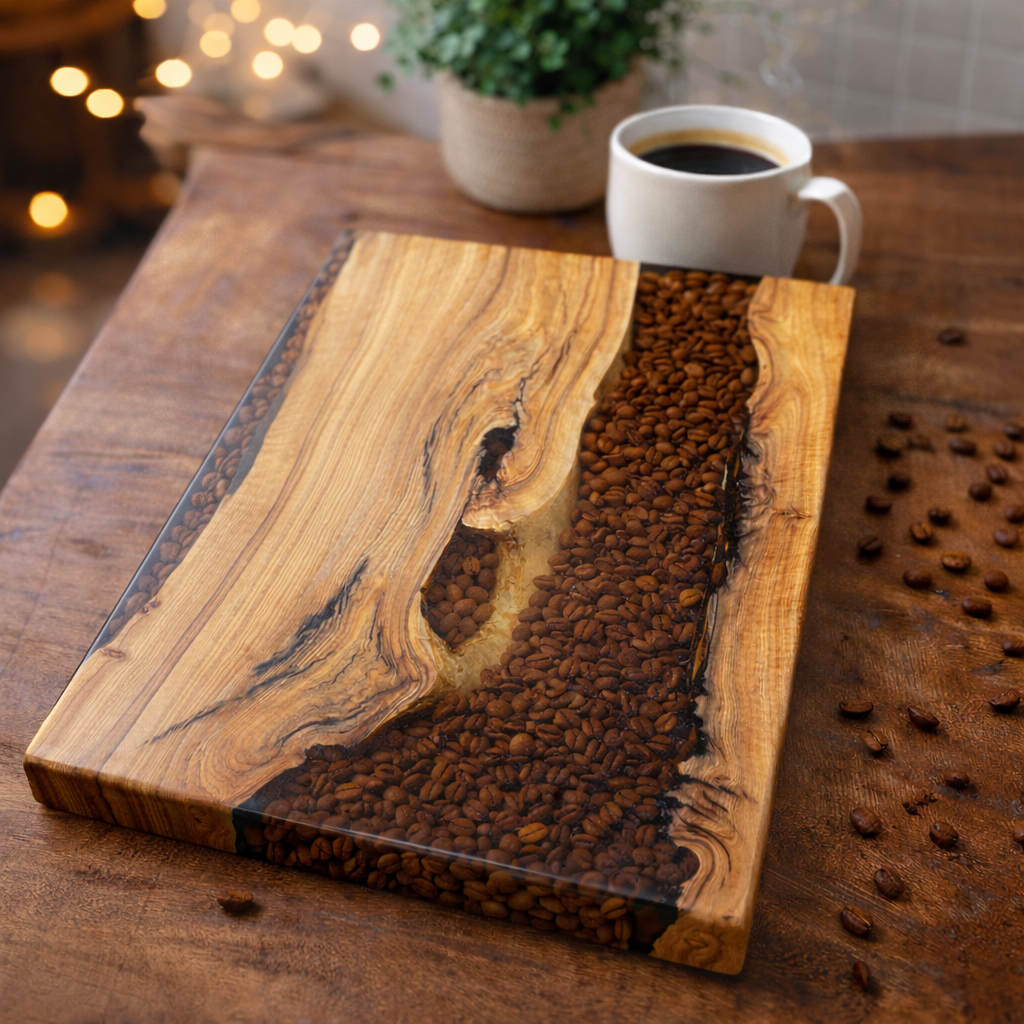 Coffee Bean and Wild Olive Charcutier board